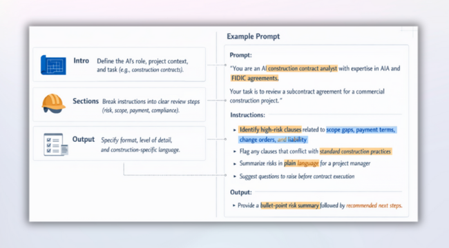 AI for Construction Managers - Become a master at prompting AI systems